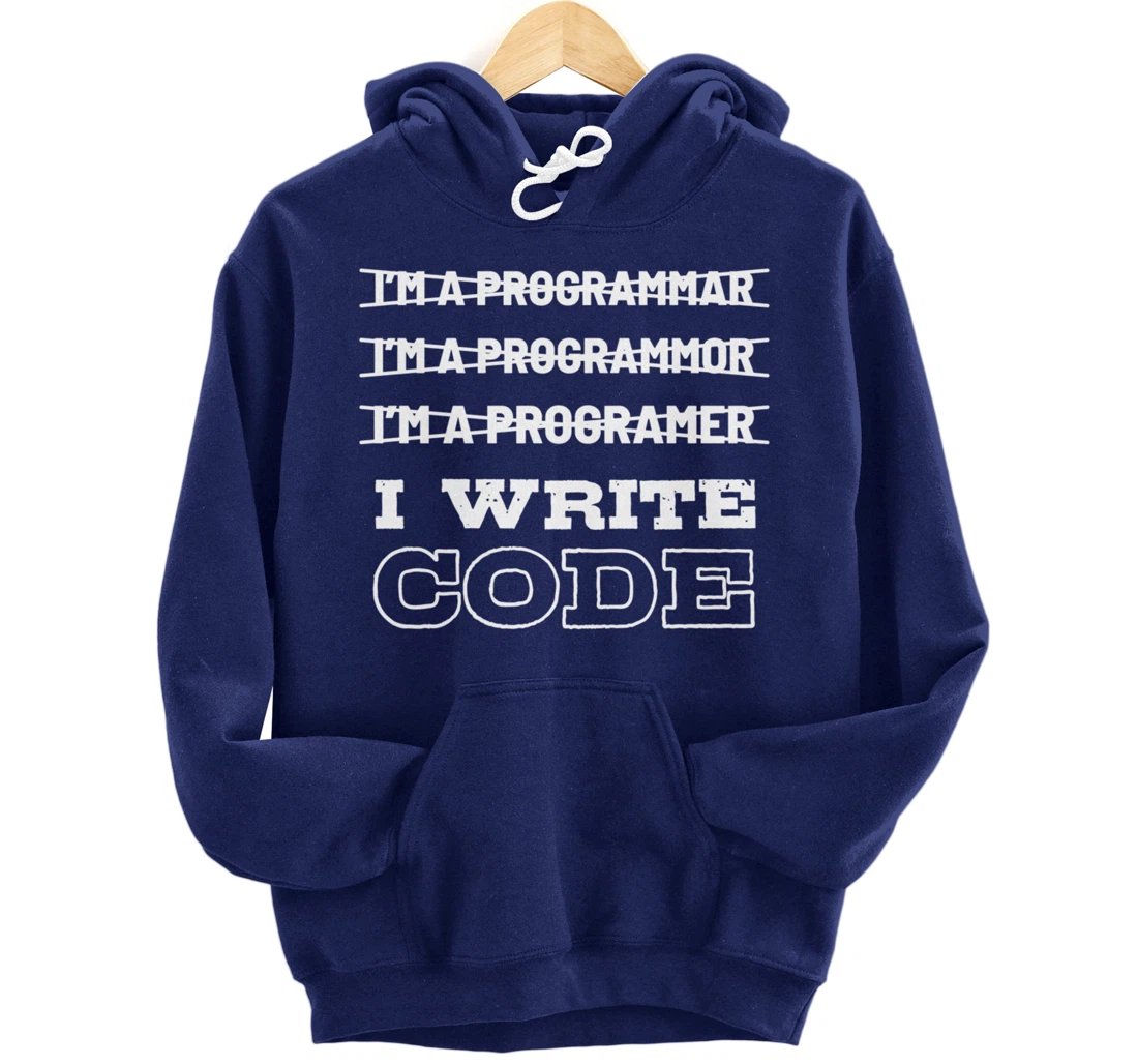 Funny Code Programmer And Coder Pullover Hoodie