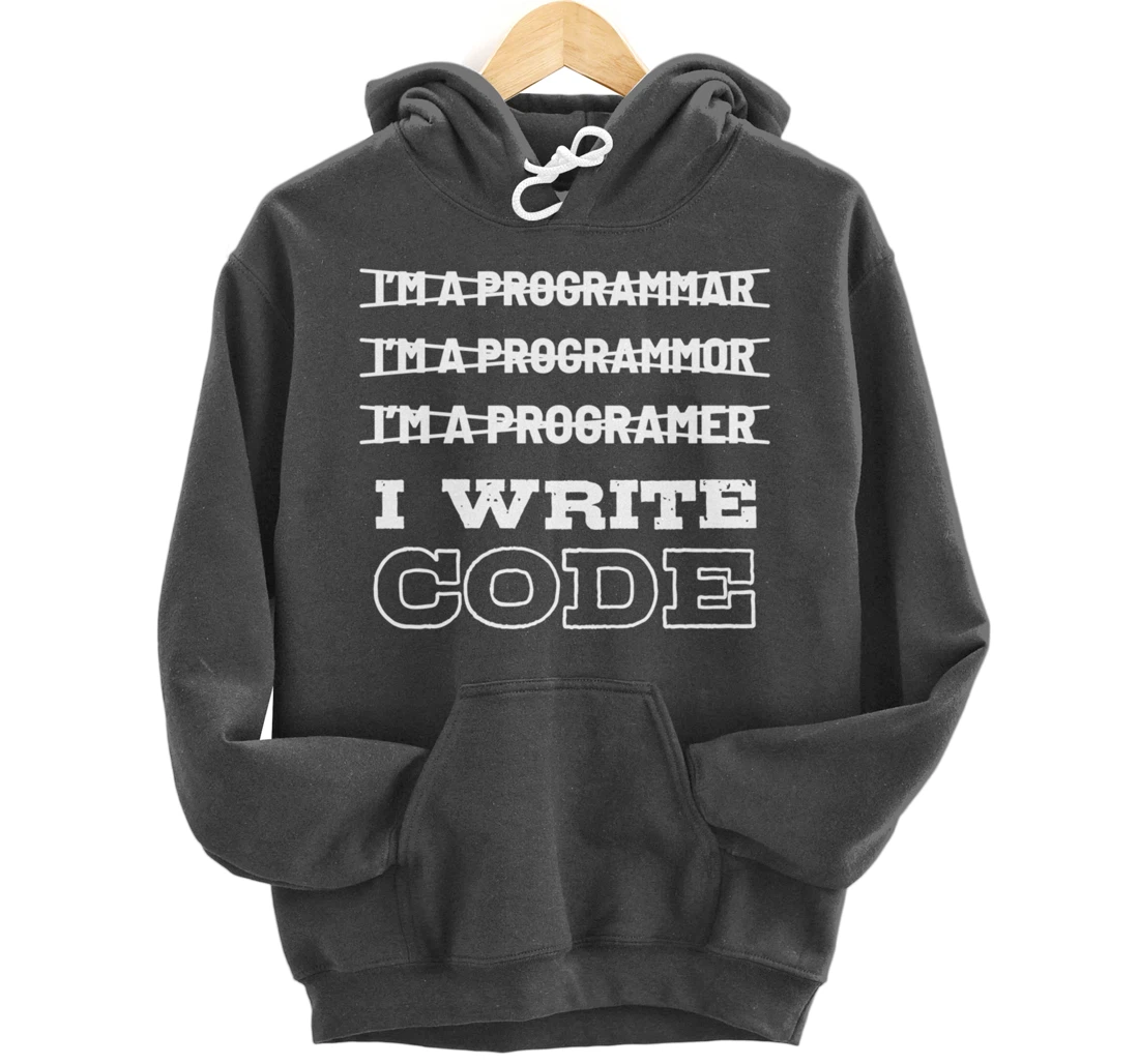 Funny Code Programmer And Coder Pullover Hoodie