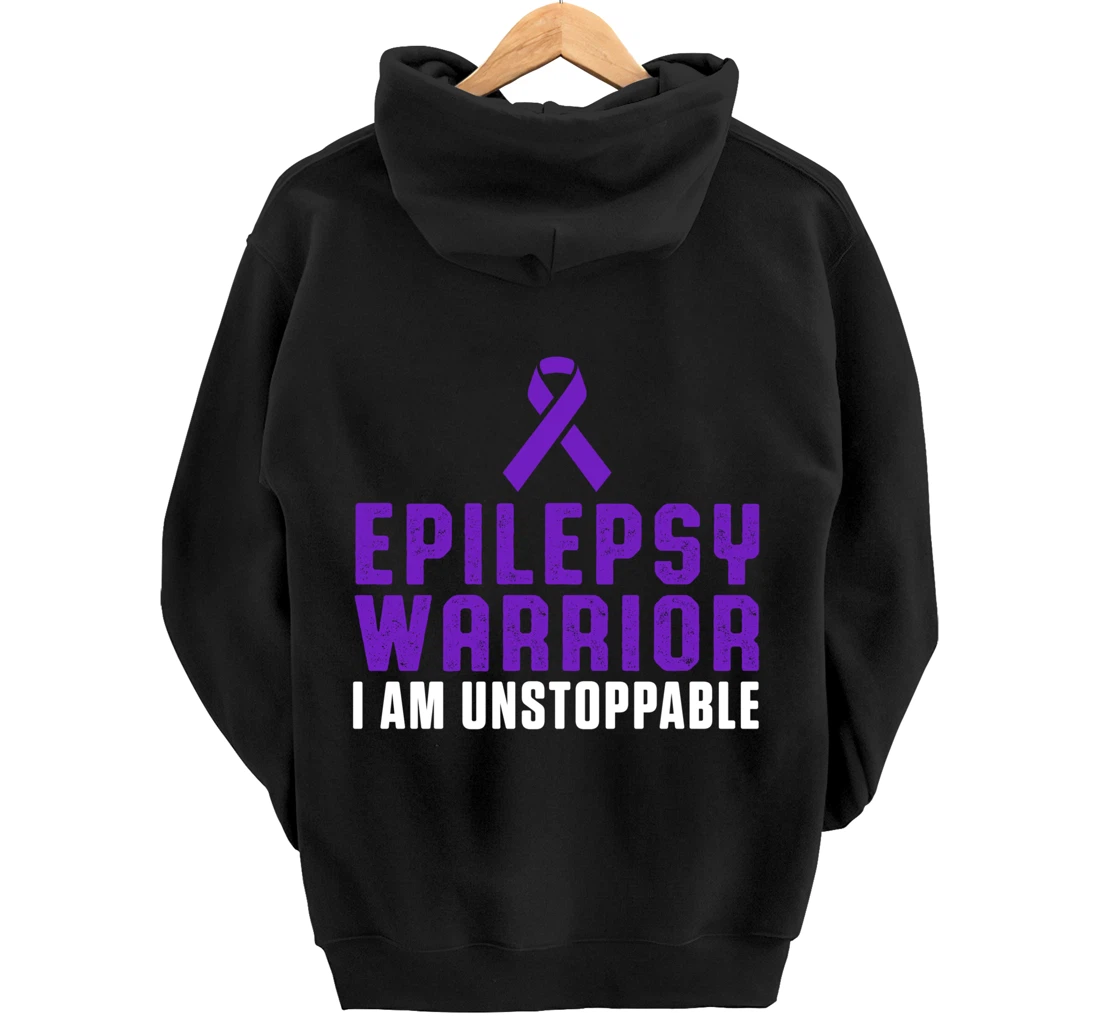 Epilepsy Awareness Fun Medical Epileptic Warrior Survivor Pullover Hoodie