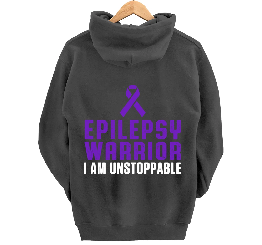Epilepsy Awareness Fun Medical Epileptic Warrior Survivor Pullover Hoodie