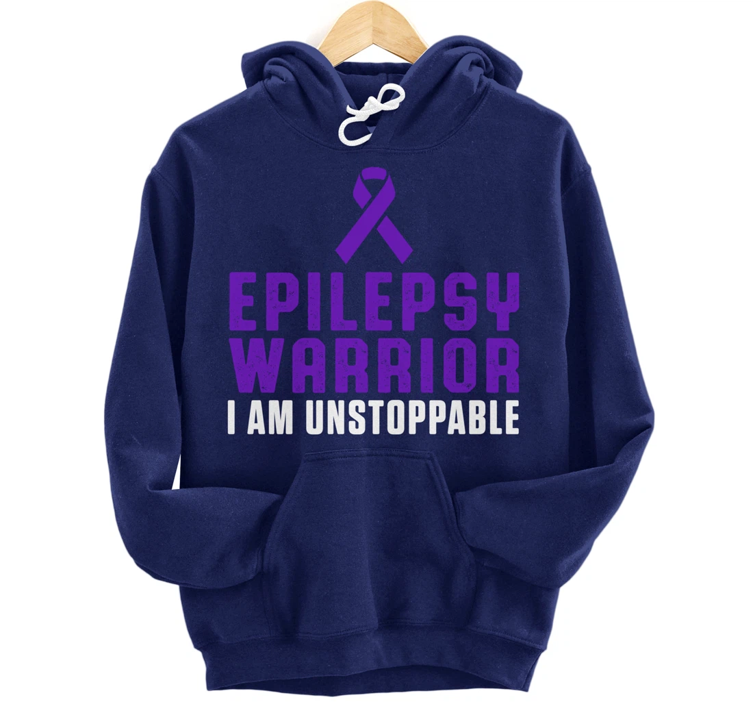 Epilepsy Awareness Fun Medical Epileptic Warrior Survivor Pullover Hoodie