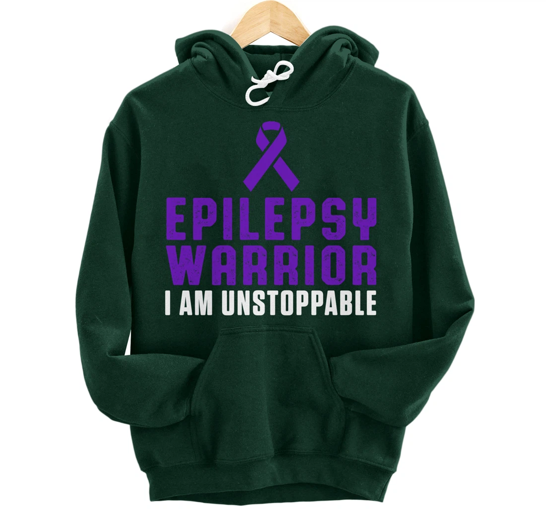 Epilepsy Awareness Fun Medical Epileptic Warrior Survivor Pullover Hoodie