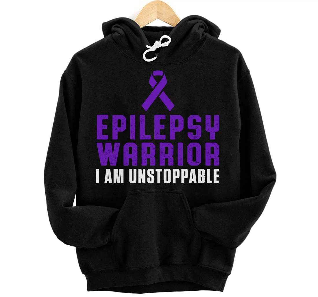 Epilepsy Awareness Fun Medical Epileptic Warrior Survivor Pullover Hoodie