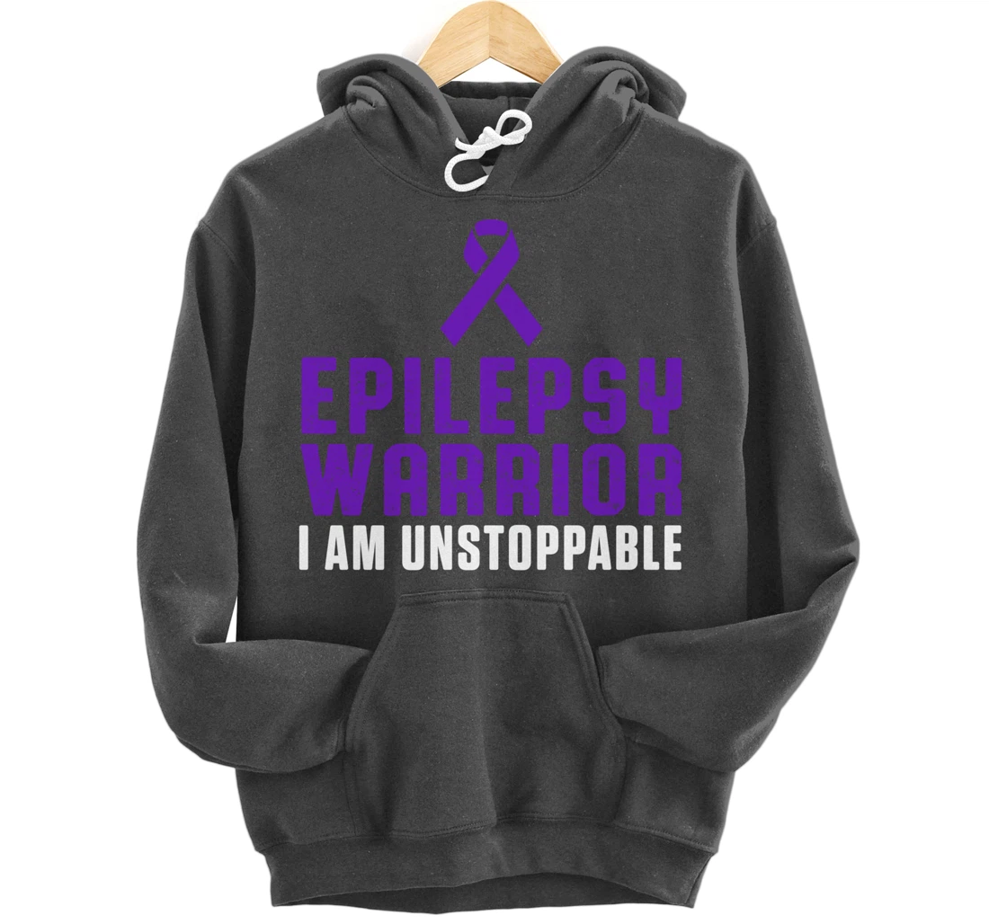 Epilepsy Awareness Fun Medical Epileptic Warrior Survivor Pullover Hoodie