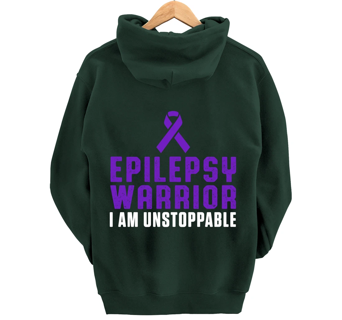 Epilepsy Awareness Fun Medical Epileptic Warrior Survivor Pullover Hoodie
