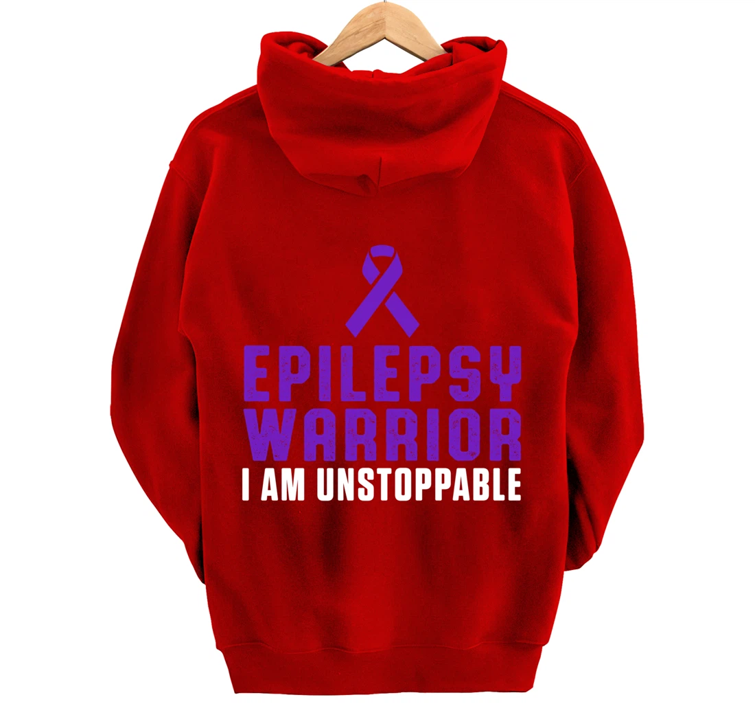 Epilepsy Awareness Fun Medical Epileptic Warrior Survivor Pullover Hoodie