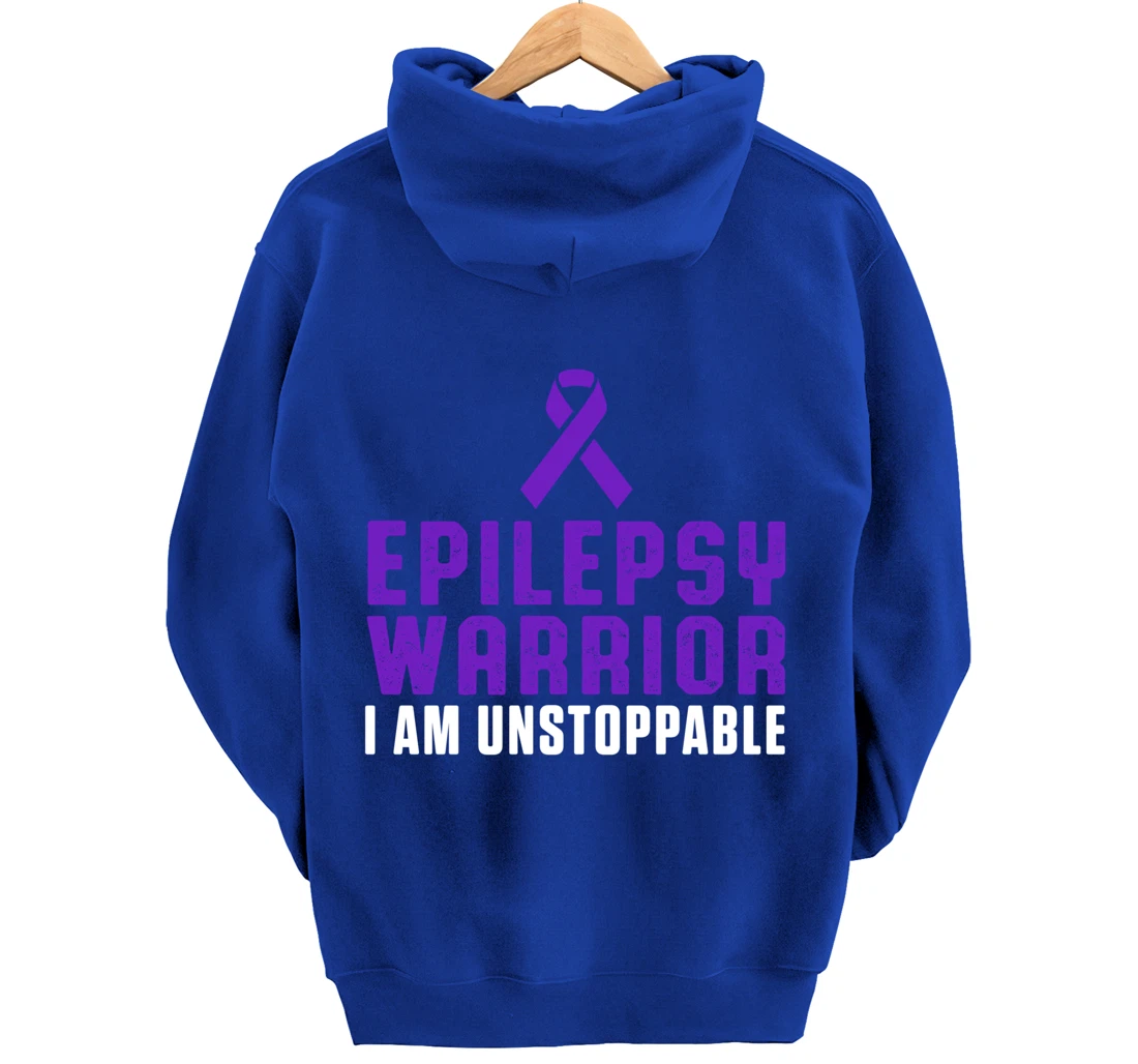 Epilepsy Awareness Fun Medical Epileptic Warrior Survivor Pullover Hoodie