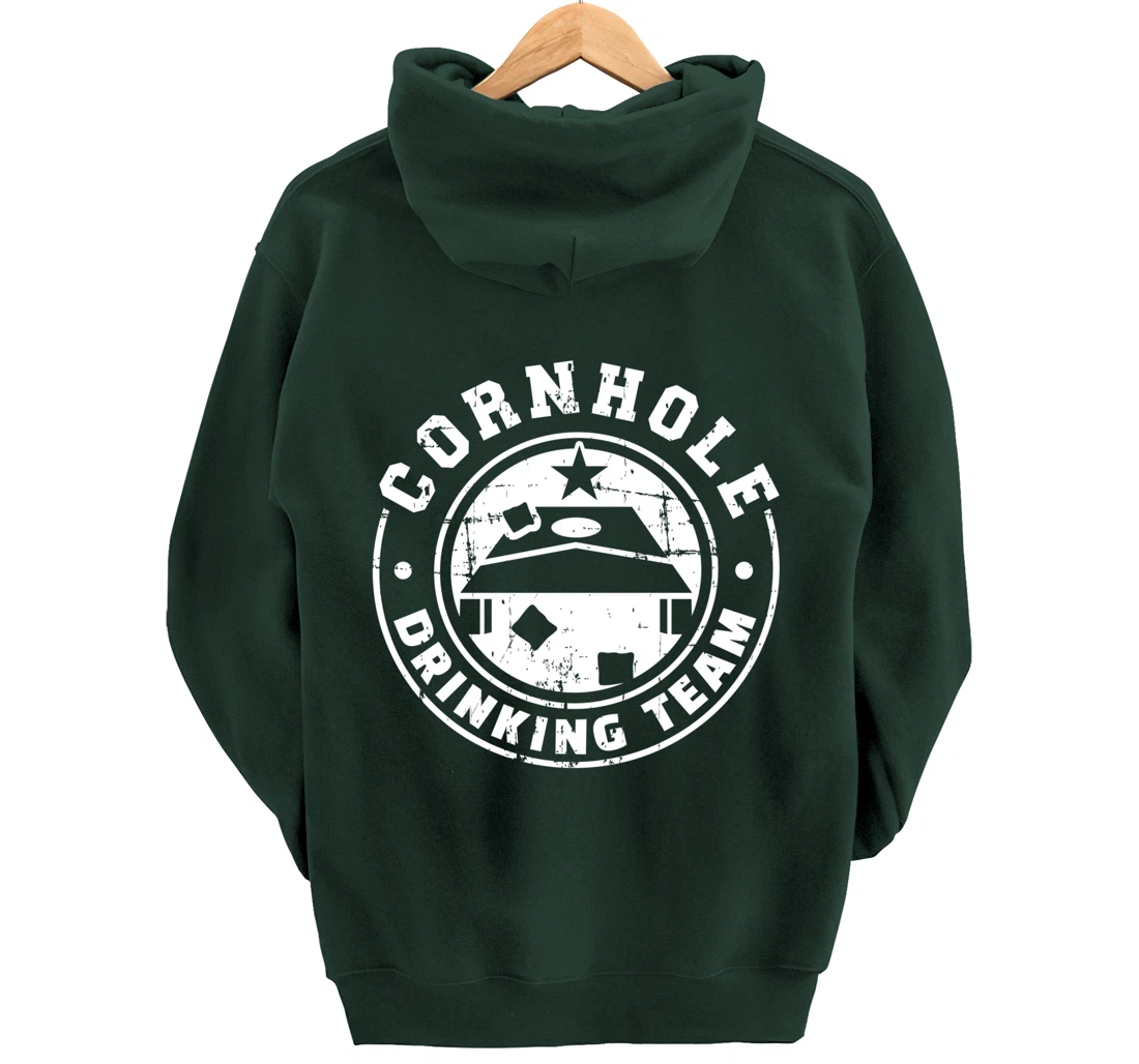 Cornhole Drinking Team Pullover Hoodie