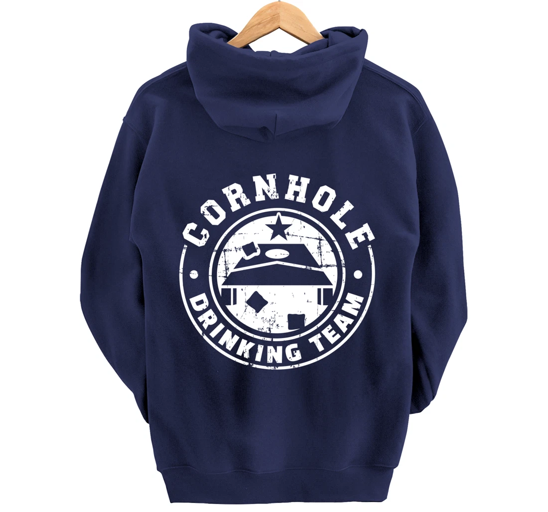 Cornhole Drinking Team Pullover Hoodie