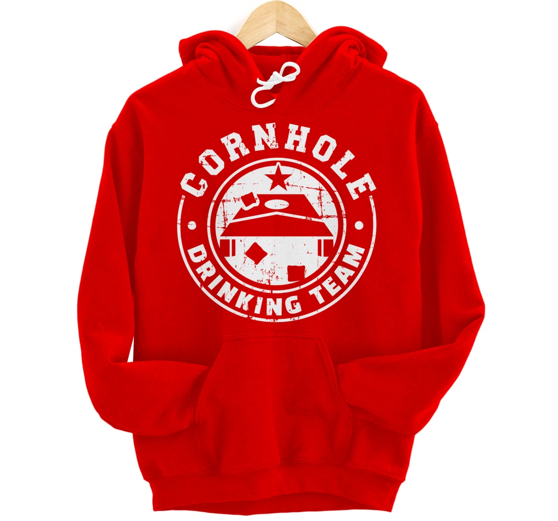 Cornhole Drinking Team Pullover Hoodie