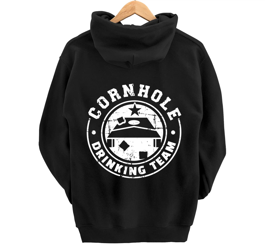 Cornhole Drinking Team Pullover Hoodie