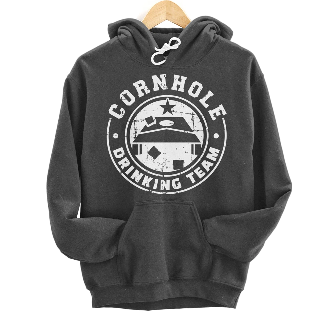 Cornhole Drinking Team Pullover Hoodie