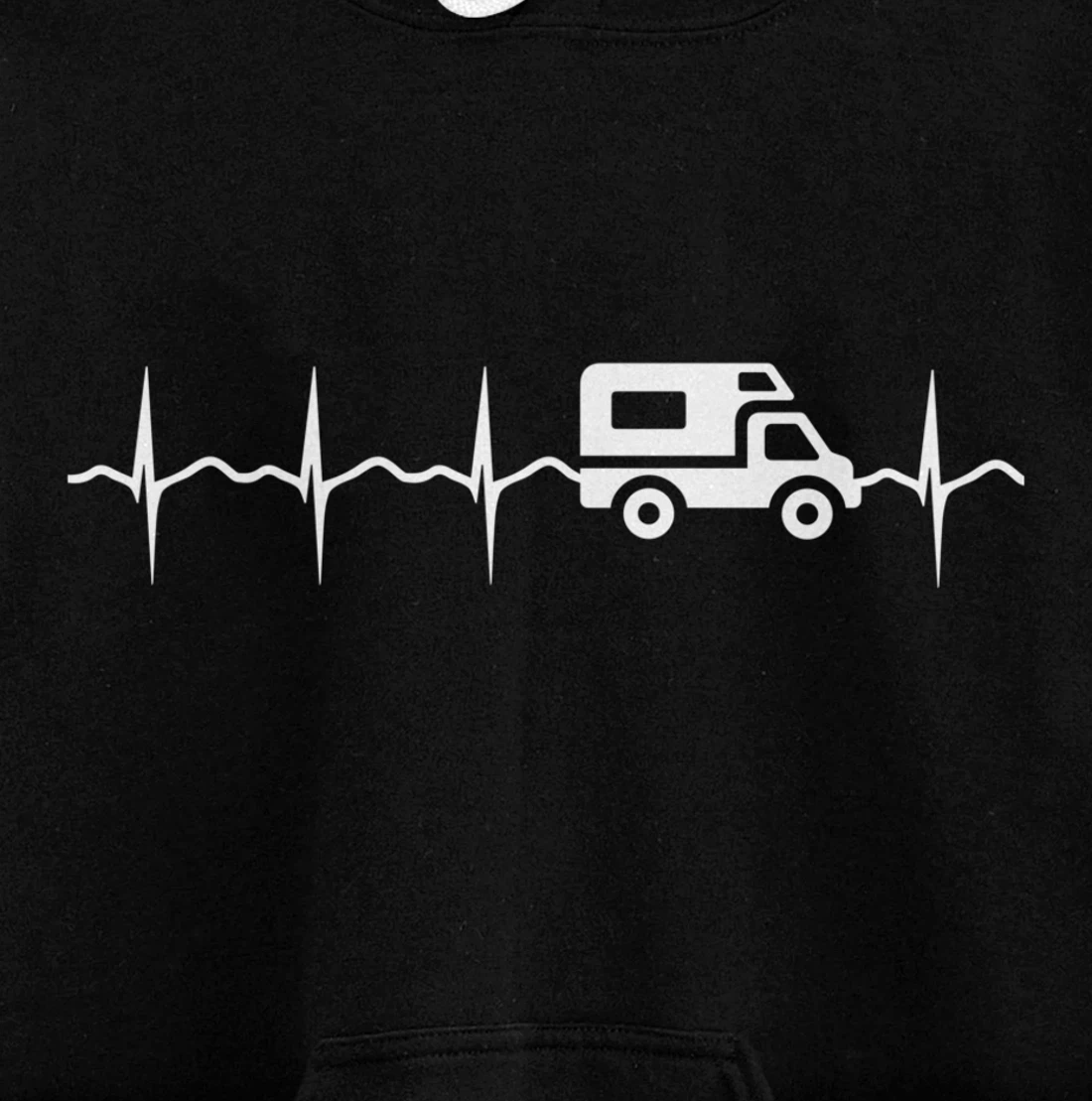Camping EKG campervan Motorhome Pullover Hoodie