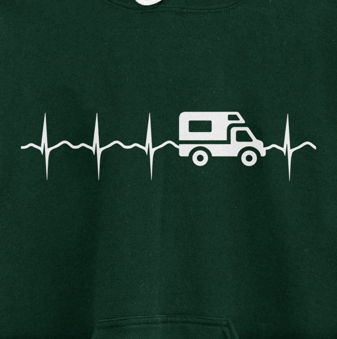 Camping EKG campervan Motorhome Pullover Hoodie
