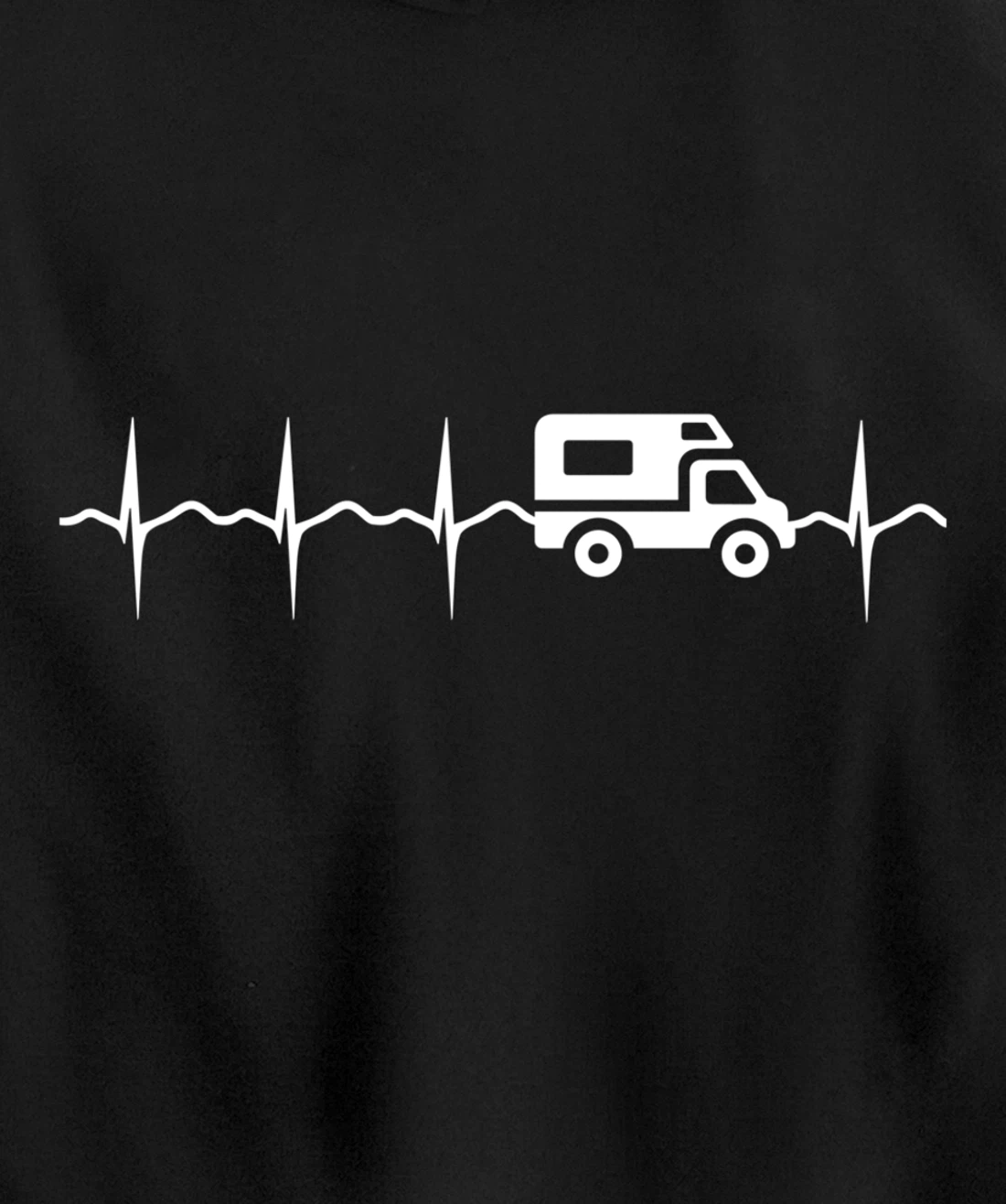 Camping EKG campervan Motorhome Pullover Hoodie