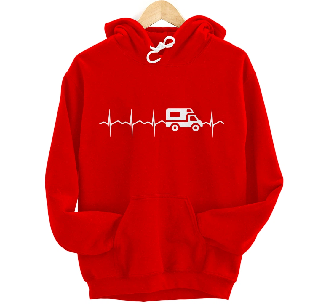Camping EKG campervan Motorhome Pullover Hoodie