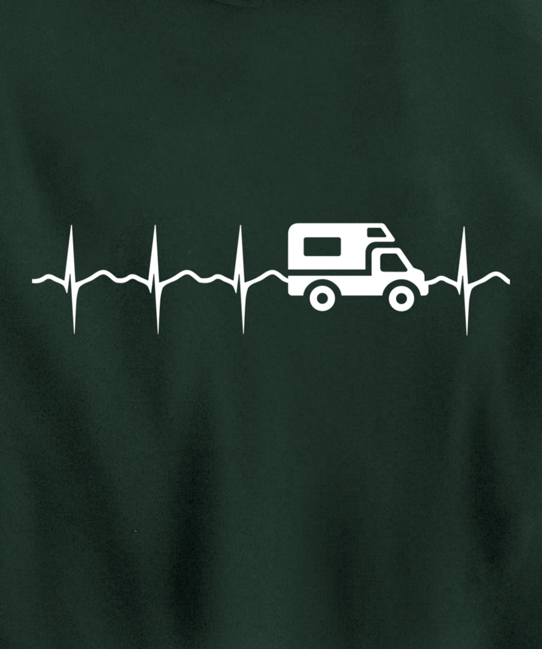 Camping EKG campervan Motorhome Pullover Hoodie