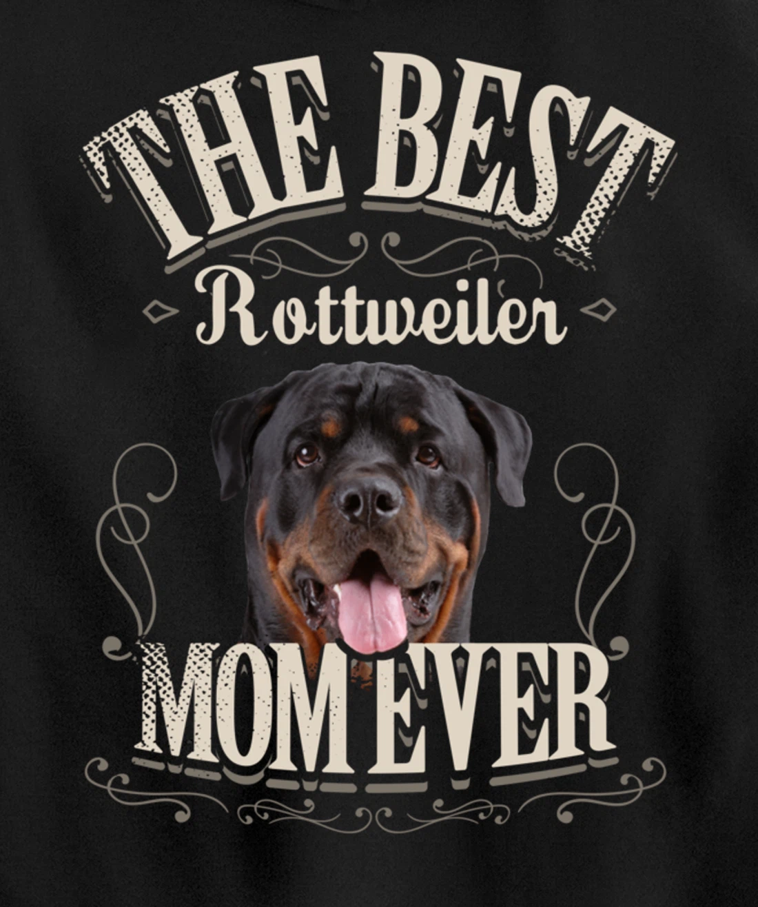 Funny Dog Lover Gifts for Women - Best Rottweiler Mom Ever Pullover Hoodie