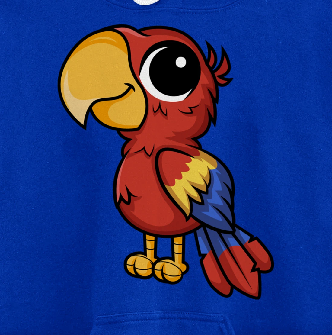 Macaw Parrot Anime Chibi Kawaii Japanese Funny Design Pullover Hoodie