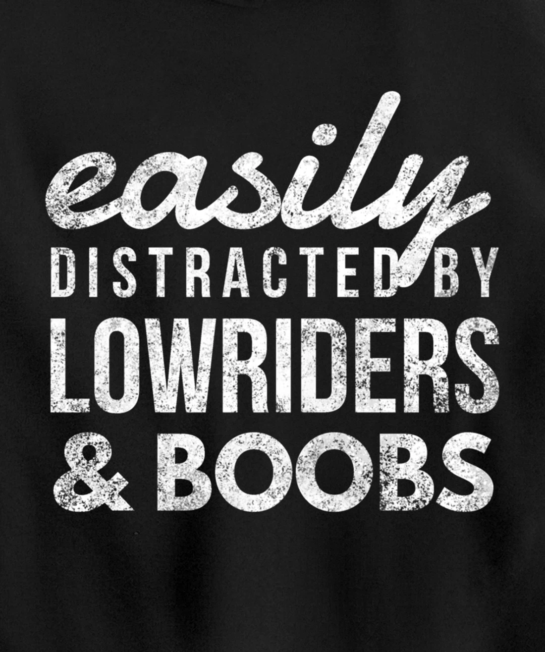 Lowriders & Boobs Funny Car Enthusiast Gift Girls and Cars Pullover Hoodie