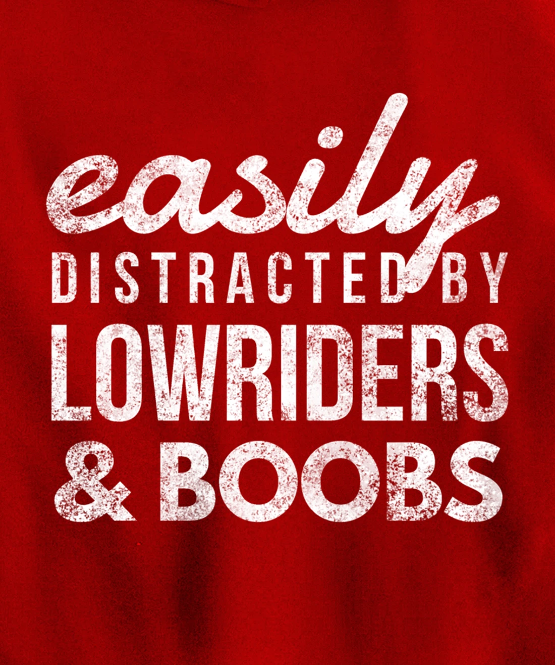 Lowriders & Boobs Funny Car Enthusiast Gift Girls and Cars Pullover Hoodie
