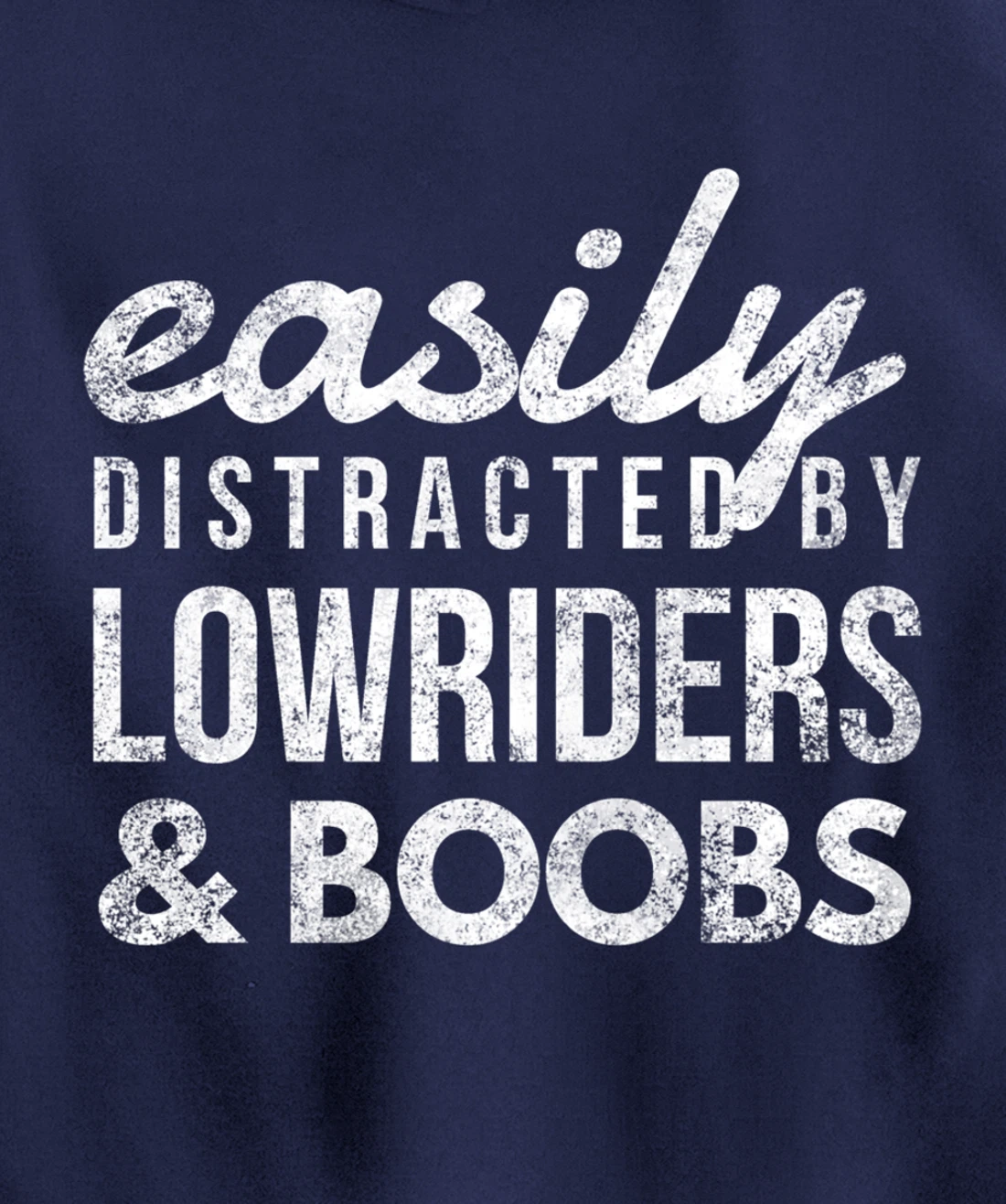 Lowriders & Boobs Funny Car Enthusiast Gift Girls and Cars Pullover Hoodie