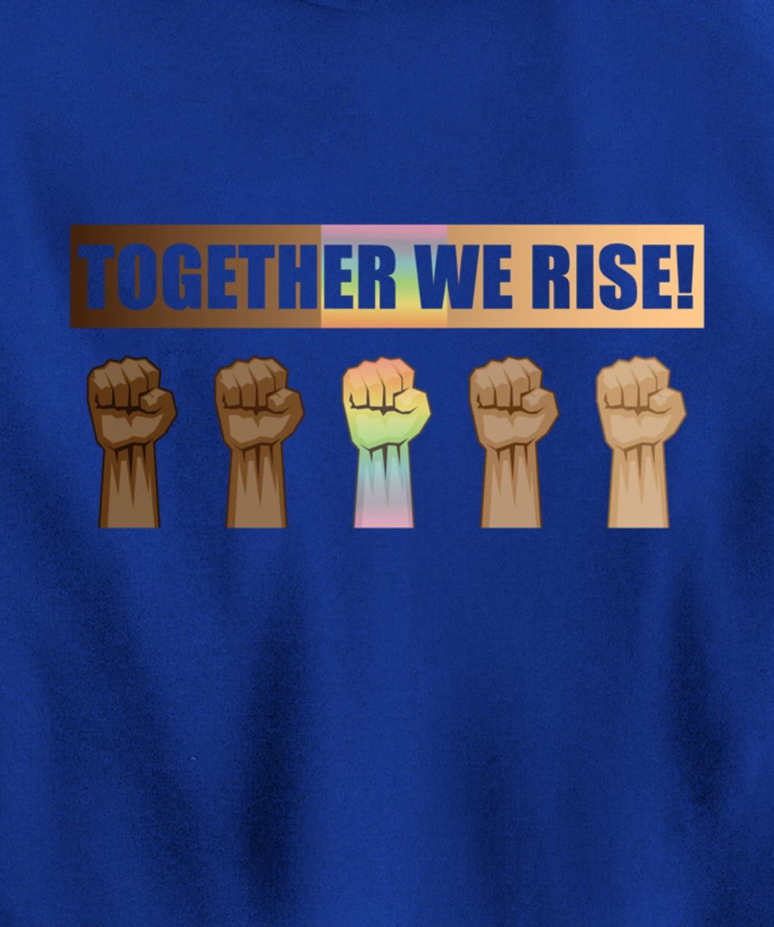 Together We Rise Black Lives Matter BLM Equality Pullover Hoodie