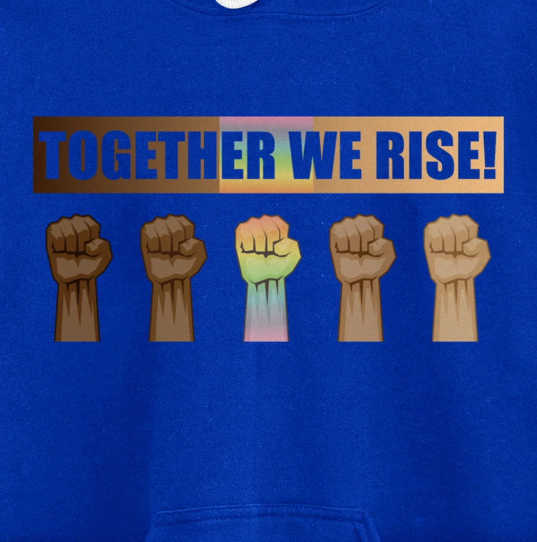 Together We Rise Black Lives Matter BLM Equality Pullover Hoodie