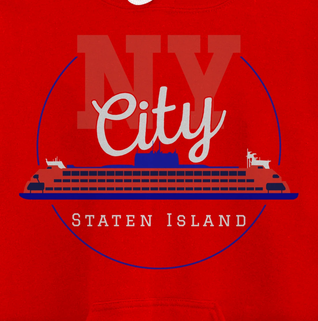 Staten Island design Souvenir Ferry New York City Gift NYC Pullover Hoodie