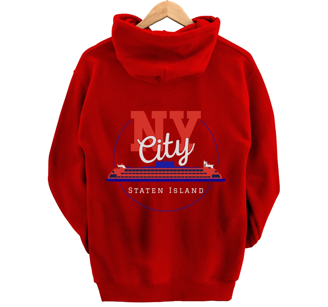 Staten Island design Souvenir Ferry New York City Gift NYC Pullover Hoodie