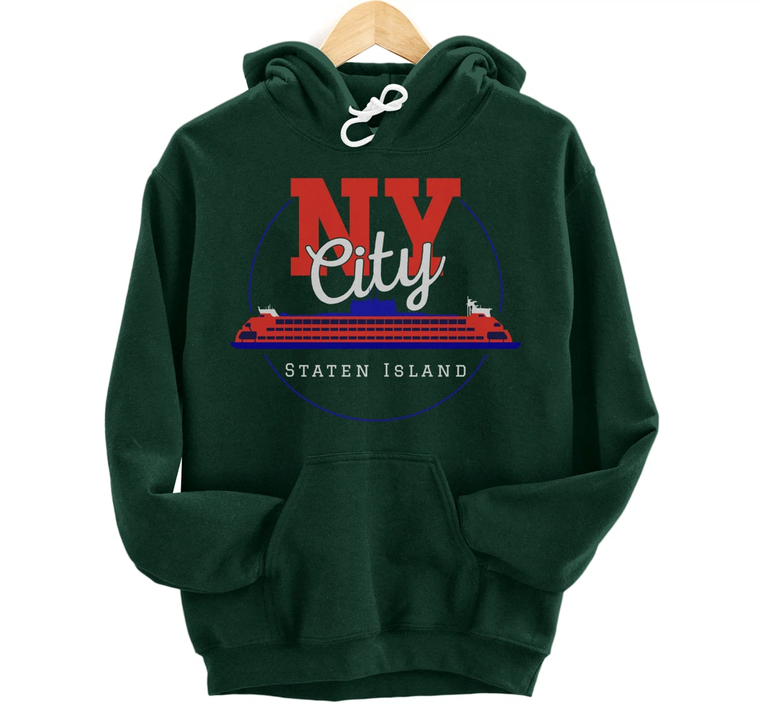 Staten Island design Souvenir Ferry New York City Gift NYC Pullover Hoodie