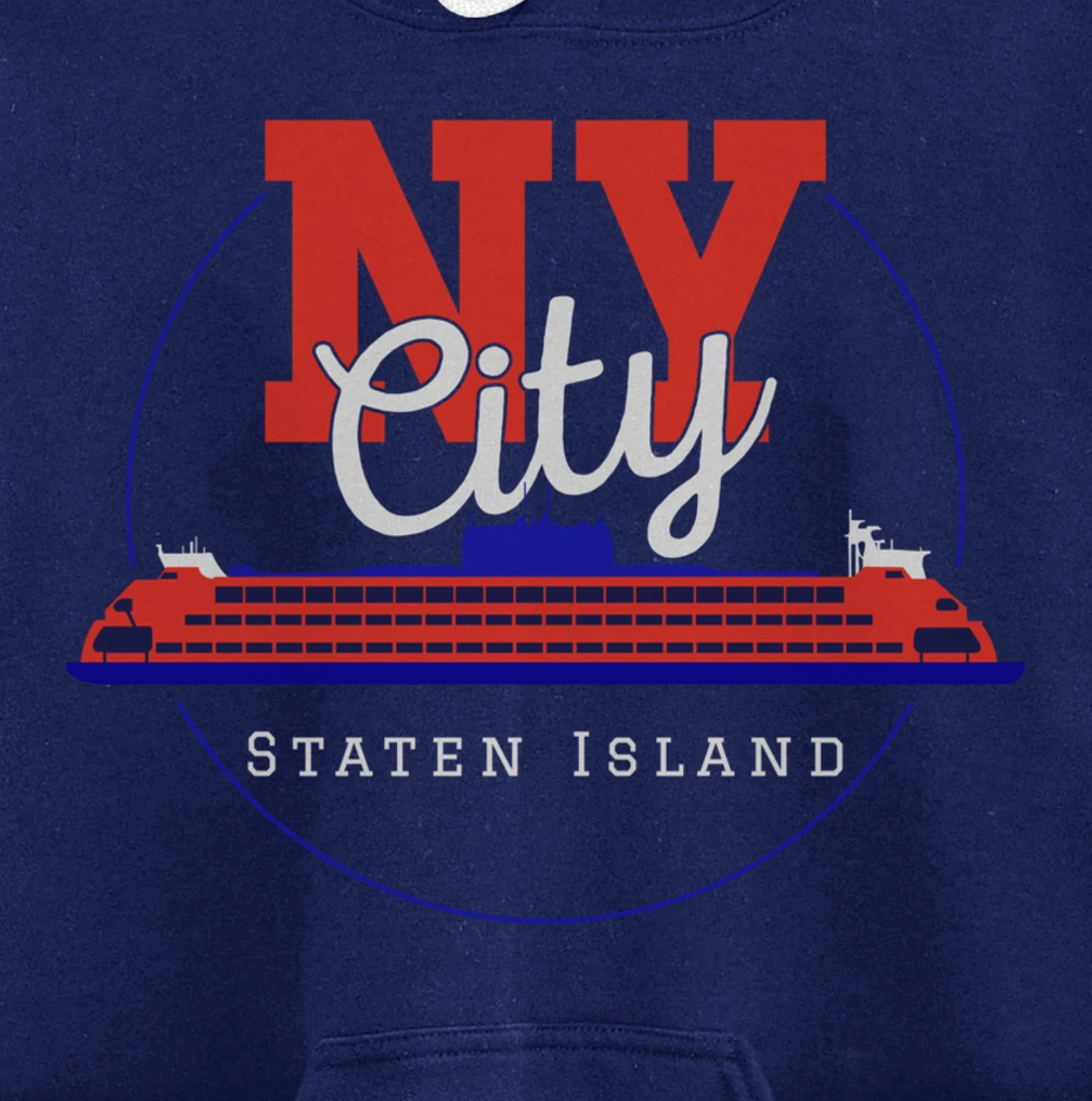 Staten Island design Souvenir Ferry New York City Gift NYC Pullover Hoodie
