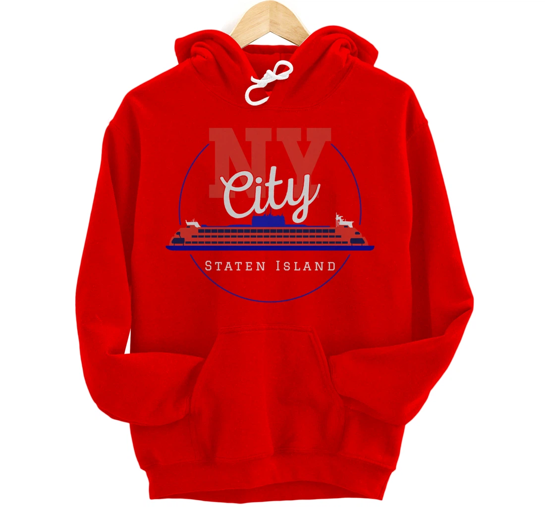 Staten Island design Souvenir Ferry New York City Gift NYC Pullover Hoodie