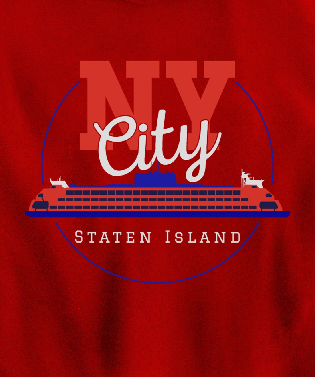 Staten Island design Souvenir Ferry New York City Gift NYC Pullover Hoodie