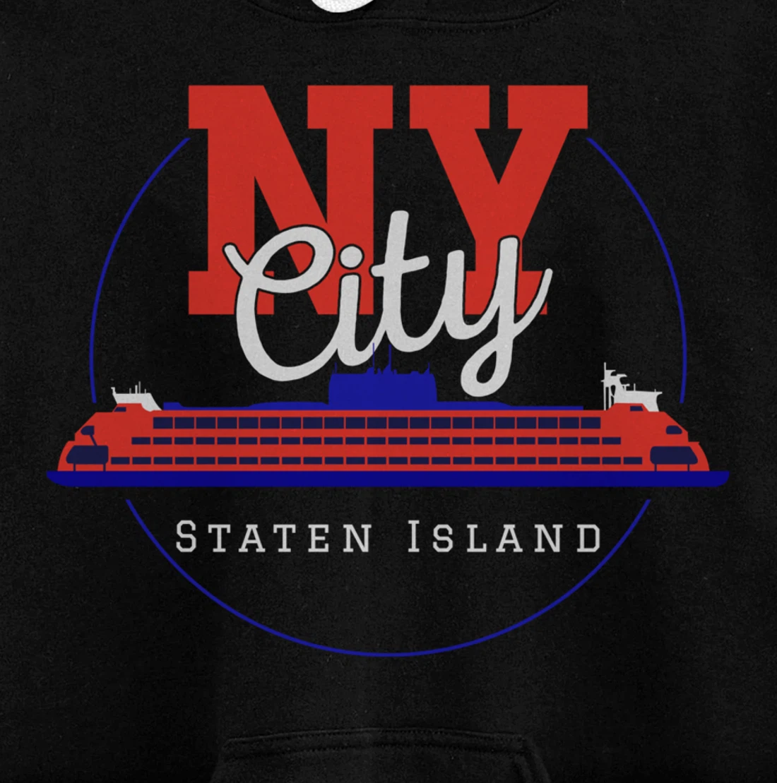 Staten Island design Souvenir Ferry New York City Gift NYC Pullover Hoodie