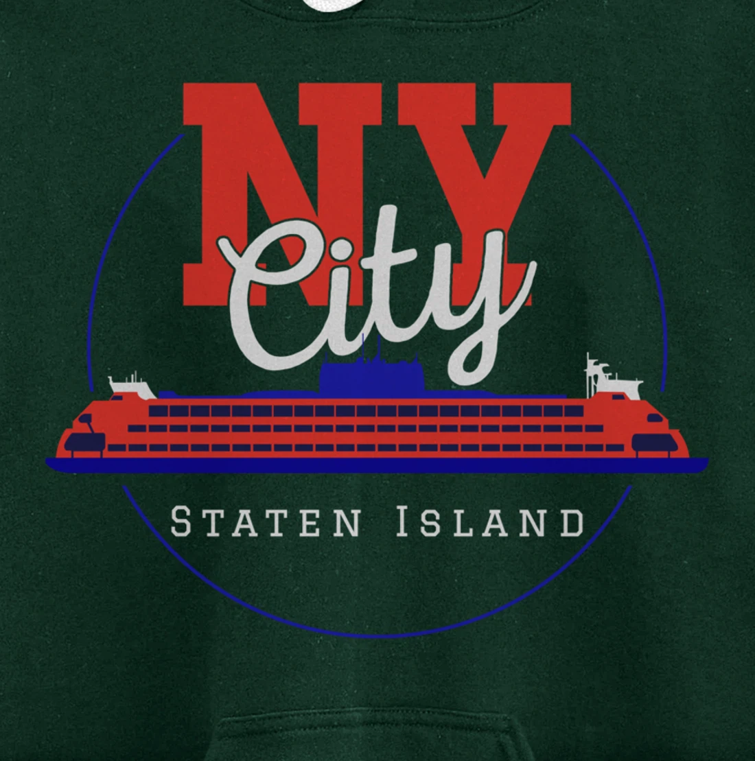 Staten Island design Souvenir Ferry New York City Gift NYC Pullover Hoodie