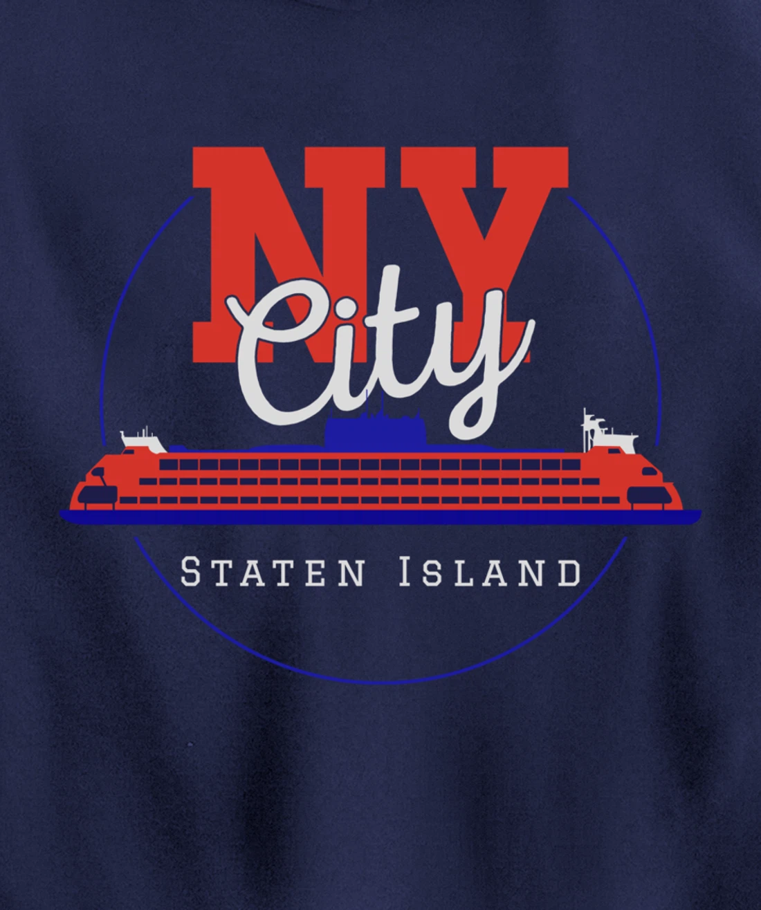 Staten Island design Souvenir Ferry New York City Gift NYC Pullover Hoodie