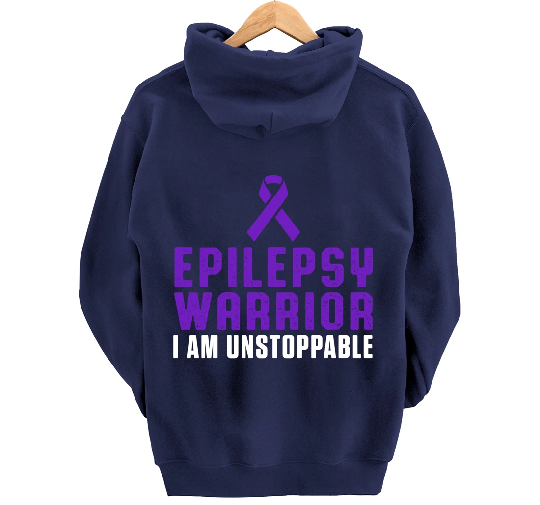Epilepsy Awareness Fun Medical Epileptic Warrior Survivor Pullover Hoodie