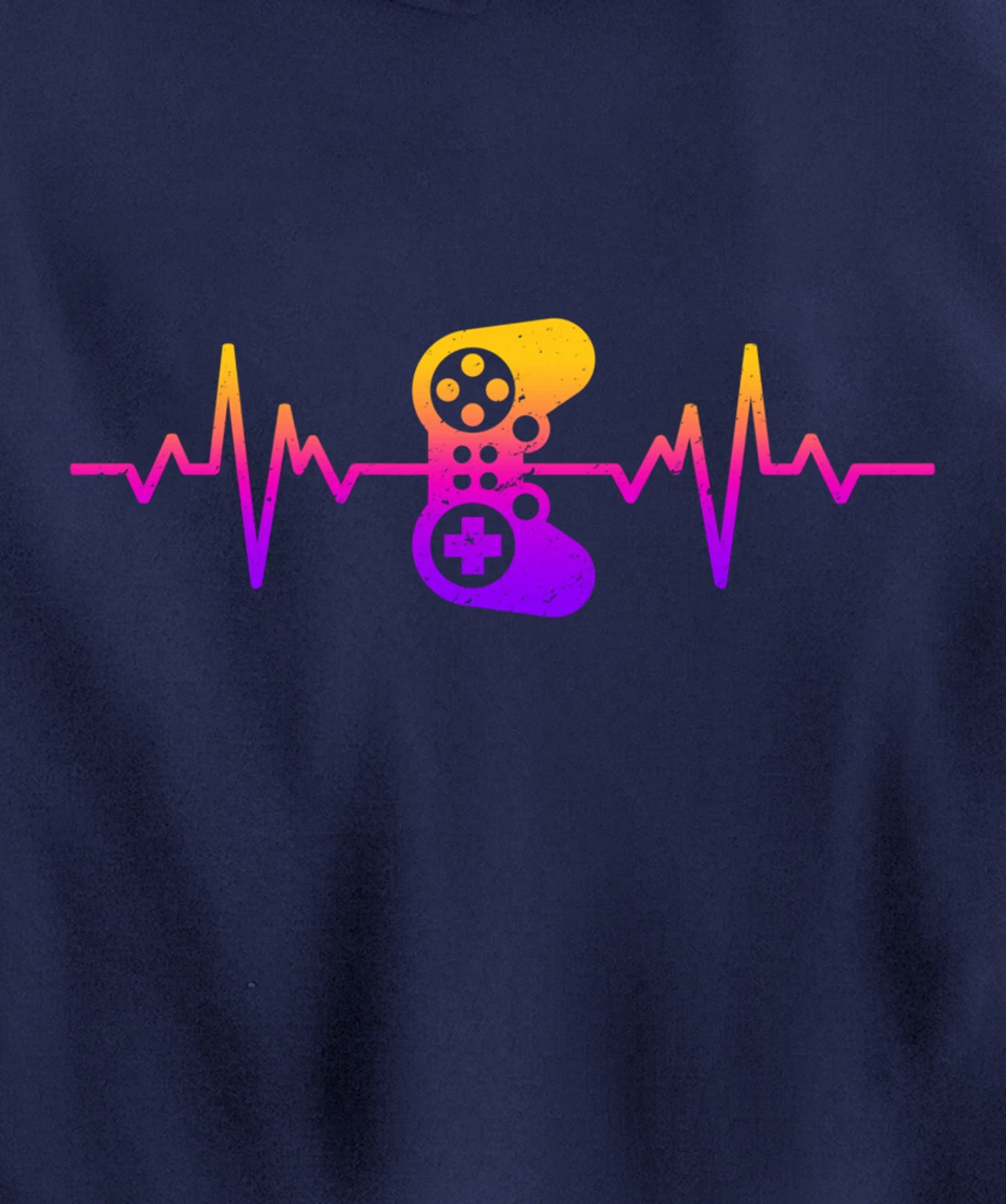 Heartbeat Gamer / Video Game Controller Nerdy Gamer Gift Pullover Hoodie