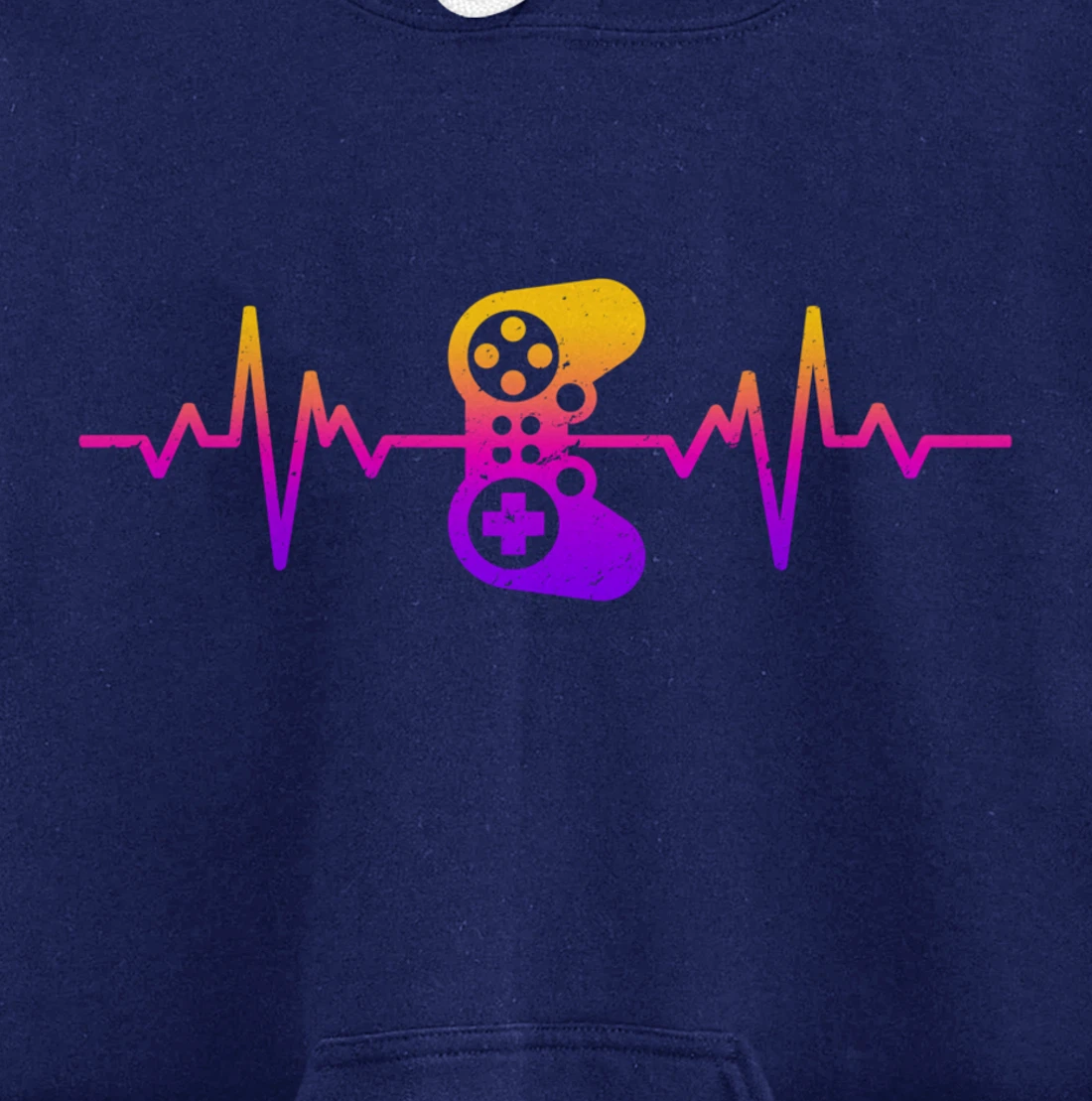 Heartbeat Gamer / Video Game Controller Nerdy Gamer Gift Pullover Hoodie