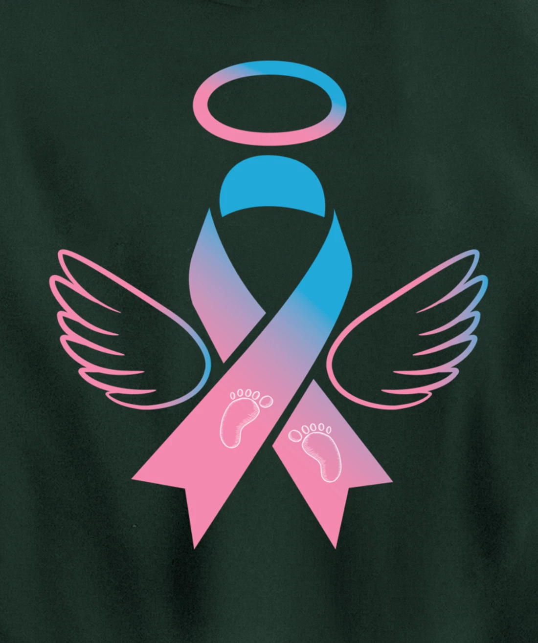 Miscarriage Ribbon - Pregnancy Loss Awareness Outfit Pullover Hoodie