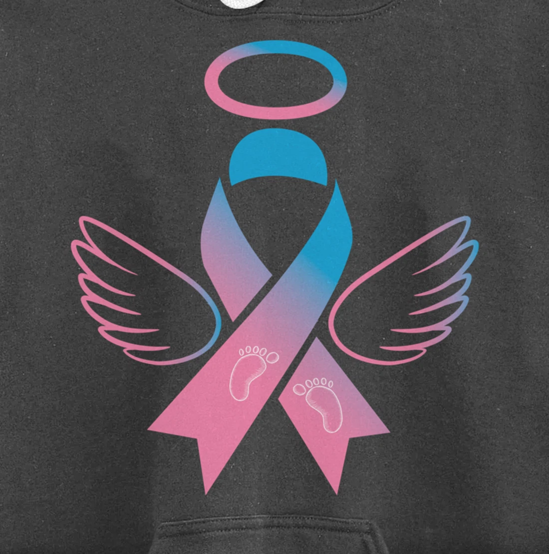 Miscarriage Ribbon - Pregnancy Loss Awareness Outfit Pullover Hoodie