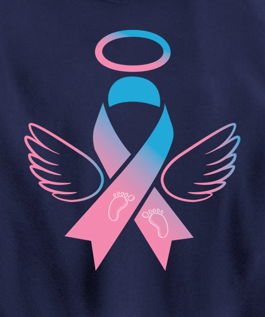 Miscarriage Ribbon - Pregnancy Loss Awareness Outfit Pullover Hoodie