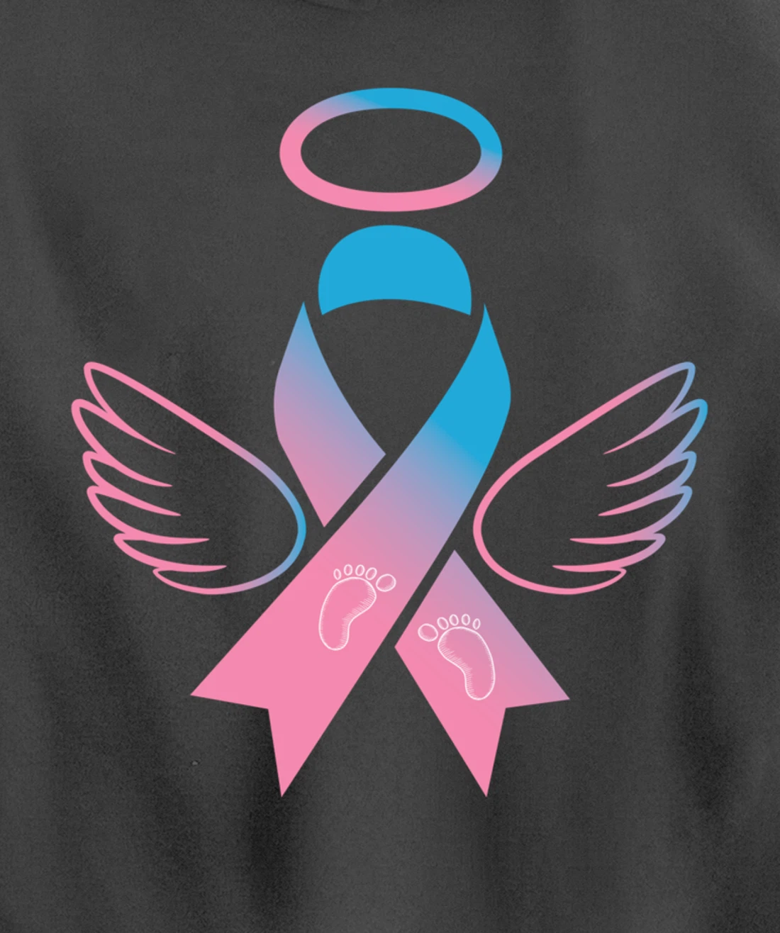 Miscarriage Ribbon - Pregnancy Loss Awareness Outfit Pullover Hoodie