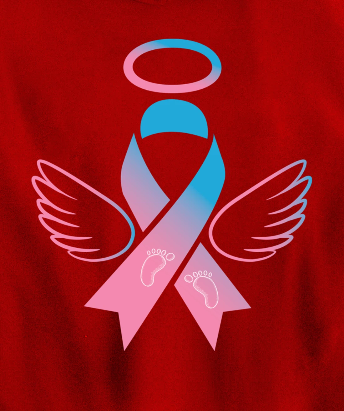 Miscarriage Ribbon - Pregnancy Loss Awareness Outfit Pullover Hoodie