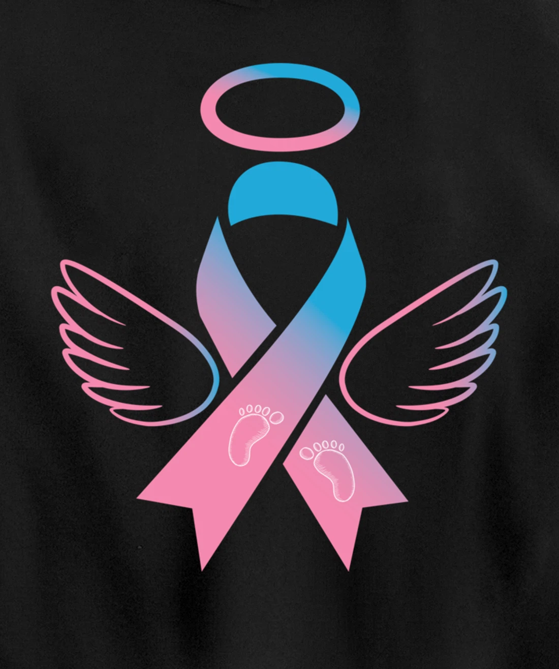 Miscarriage Ribbon - Pregnancy Loss Awareness Outfit Pullover Hoodie