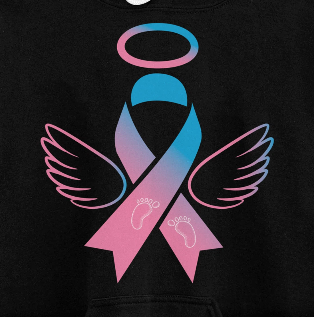 Miscarriage Ribbon - Pregnancy Loss Awareness Outfit Pullover Hoodie