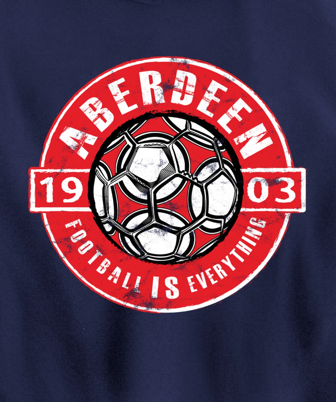 Football Is Everything - Aberdeen Vintage Pullover Hoodie