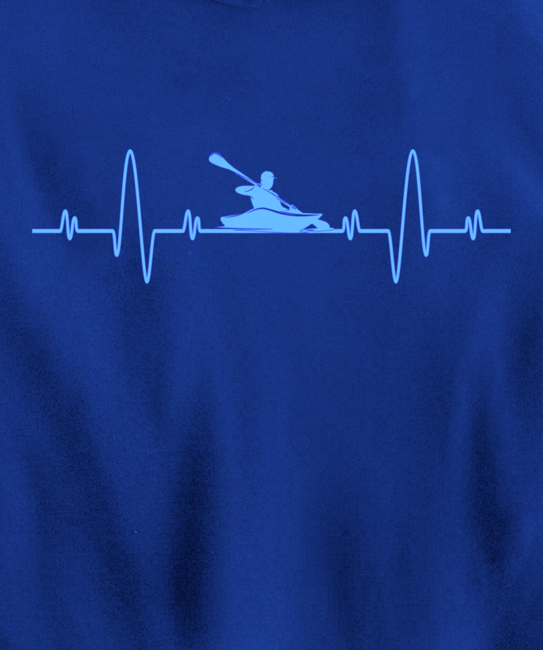 Funny Kayaking Heartbeat Shirt - Cool Canoe Boating Kayaks Pullover Hoodie