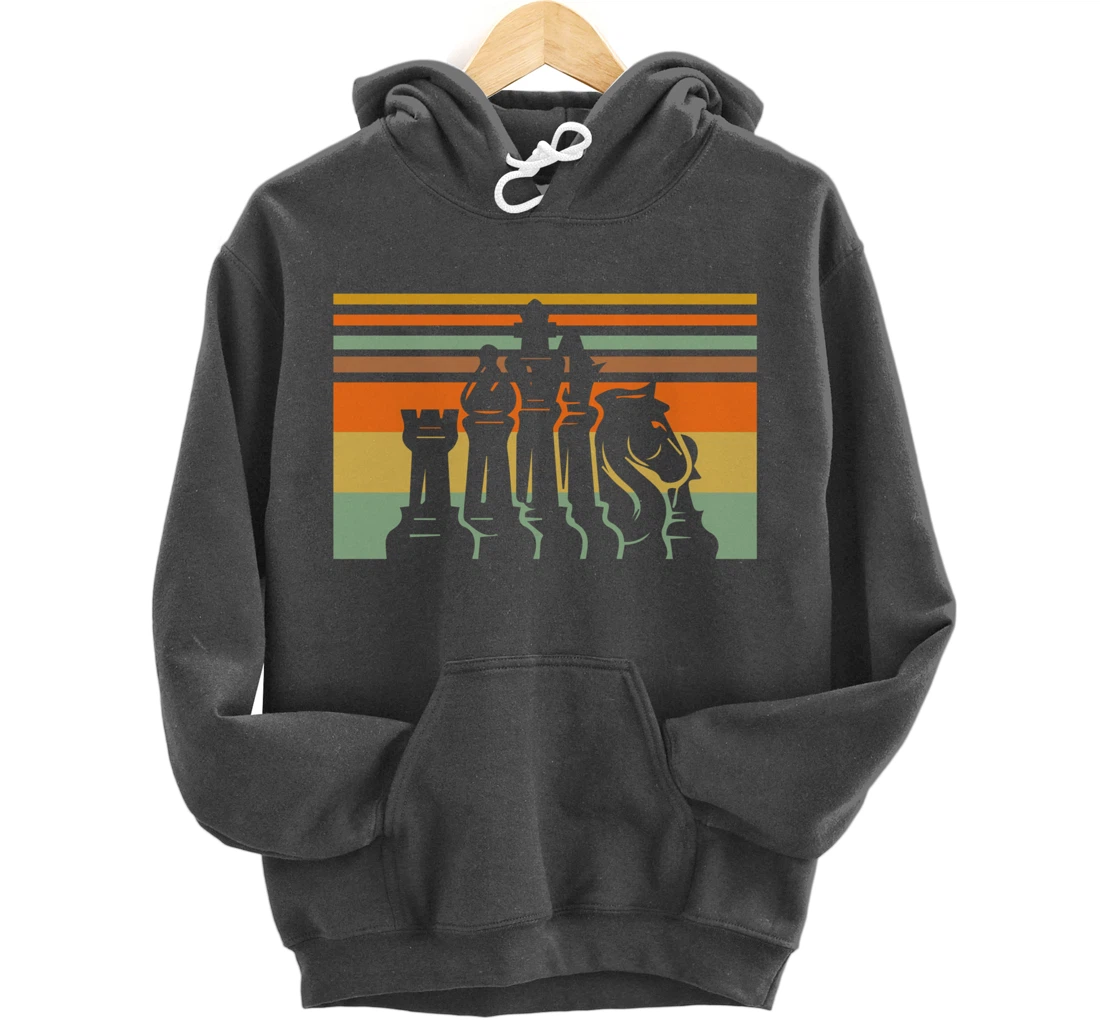 Retro Chess Vintage Gift Chess-Player Pullover Hoodie